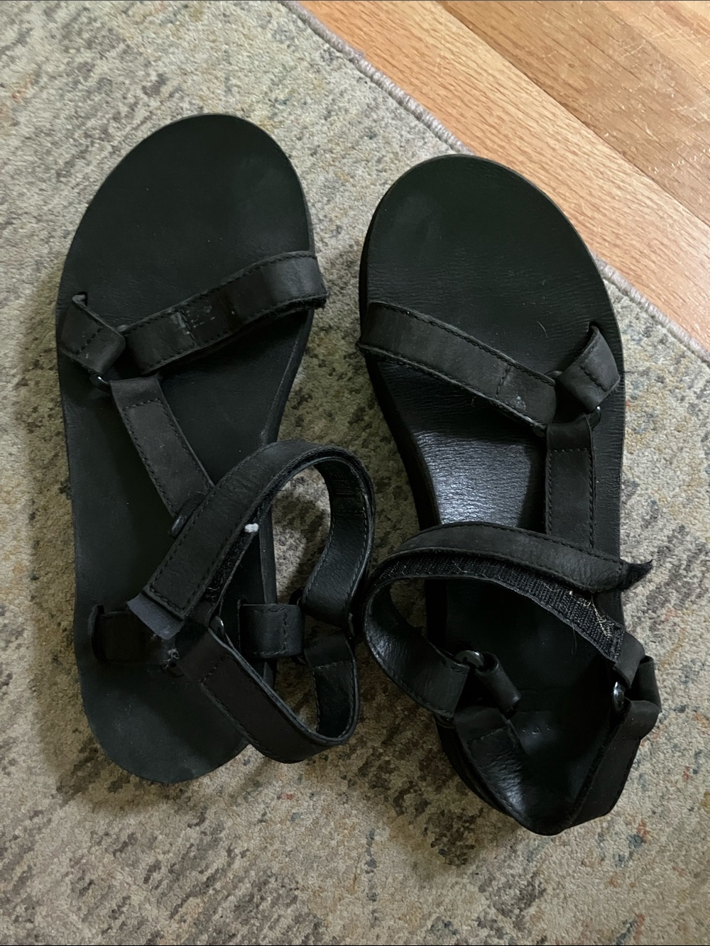 Teva Black Strappy Outdoor Sandals